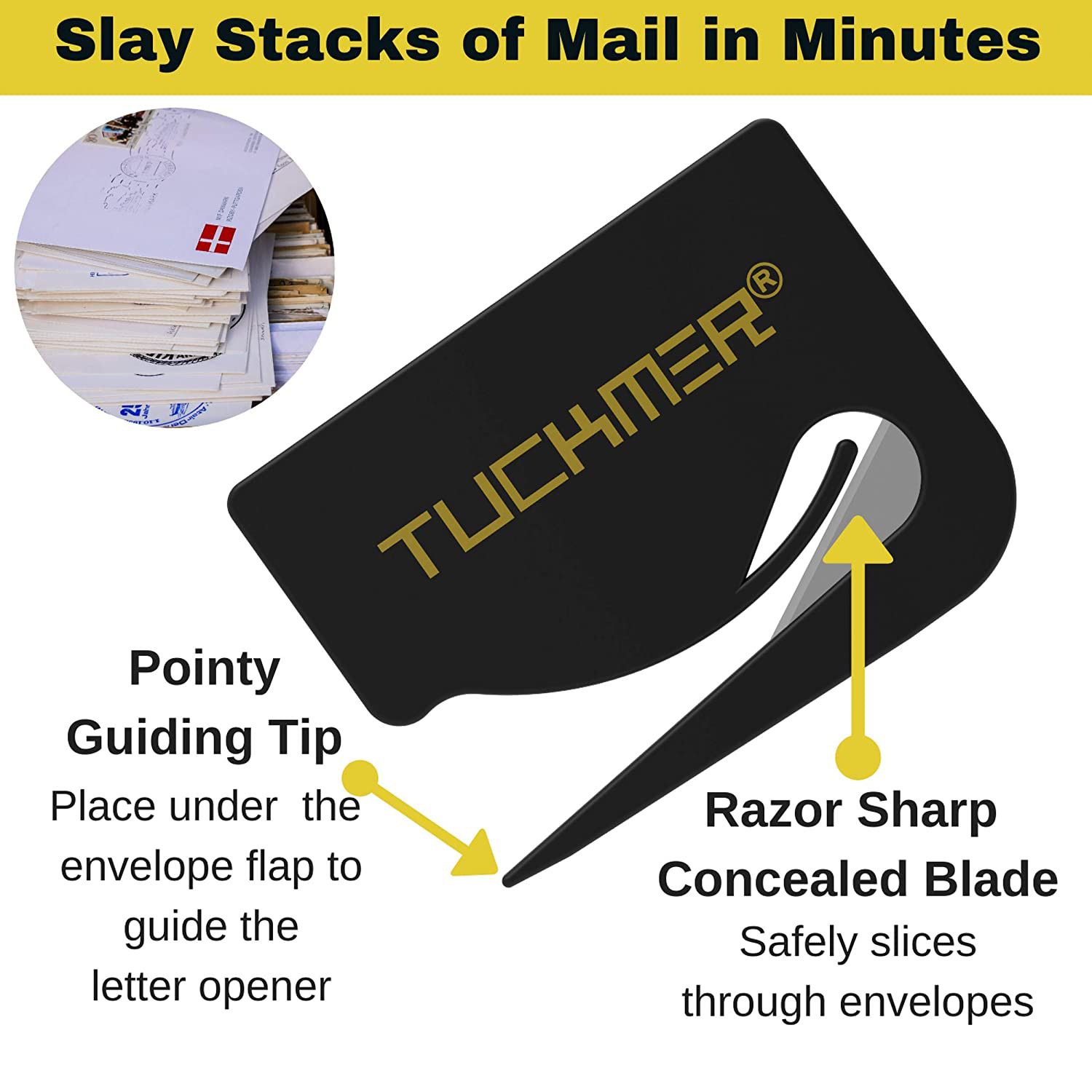 Plastic Letter Opener for Women Men Office 19