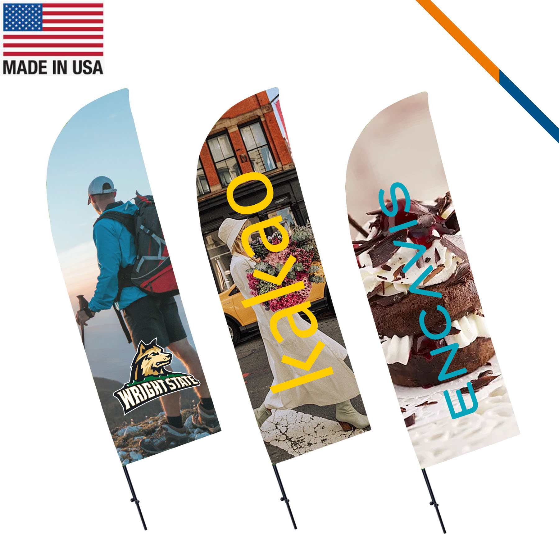 10' Mellifin Double-Sided Straight Flag 2