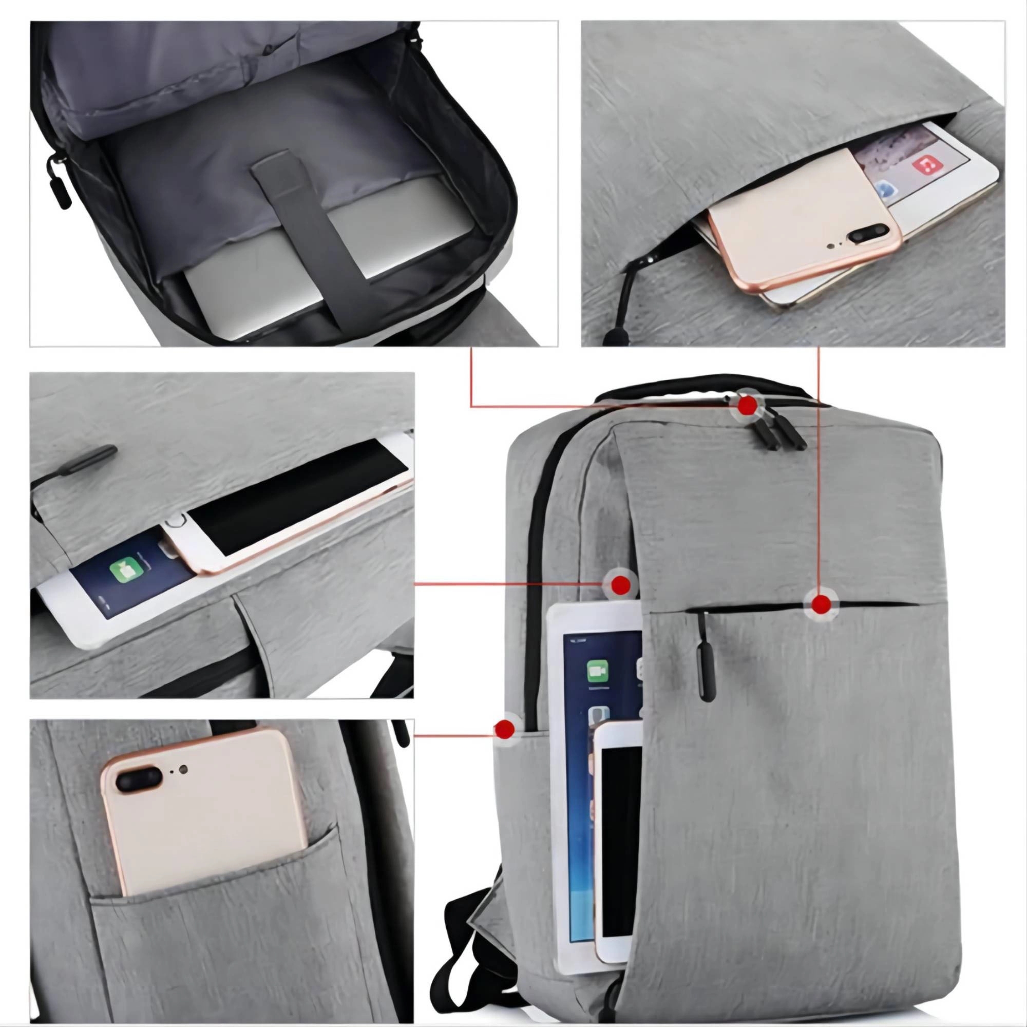 Casual Backpack With Customizable Logo MOQ 30PCS 4