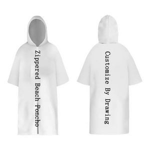 Quick Dry Surf Poncho With Hood Towel 3
