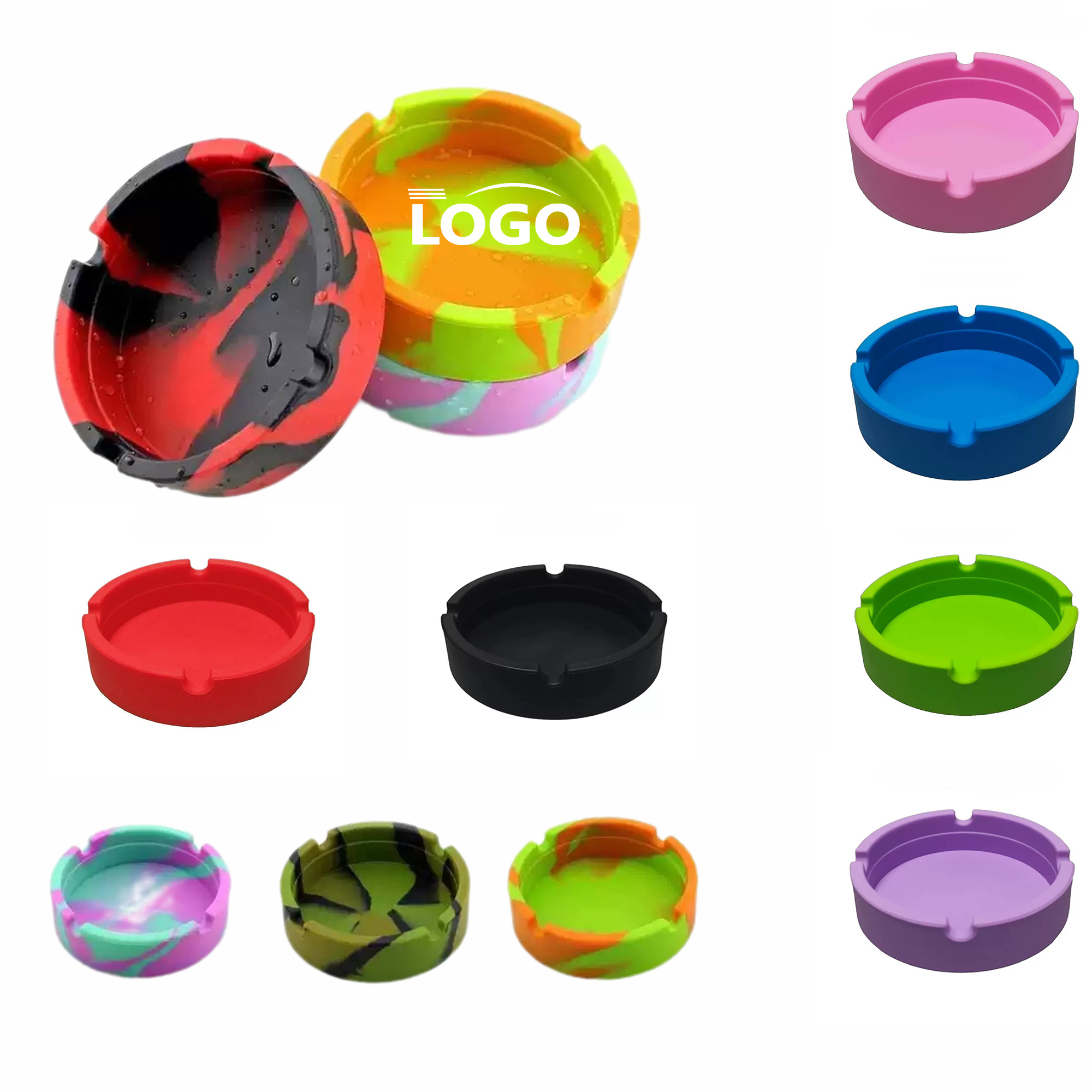 Silicone Rubber Ashtray MOQ 10pcs 3