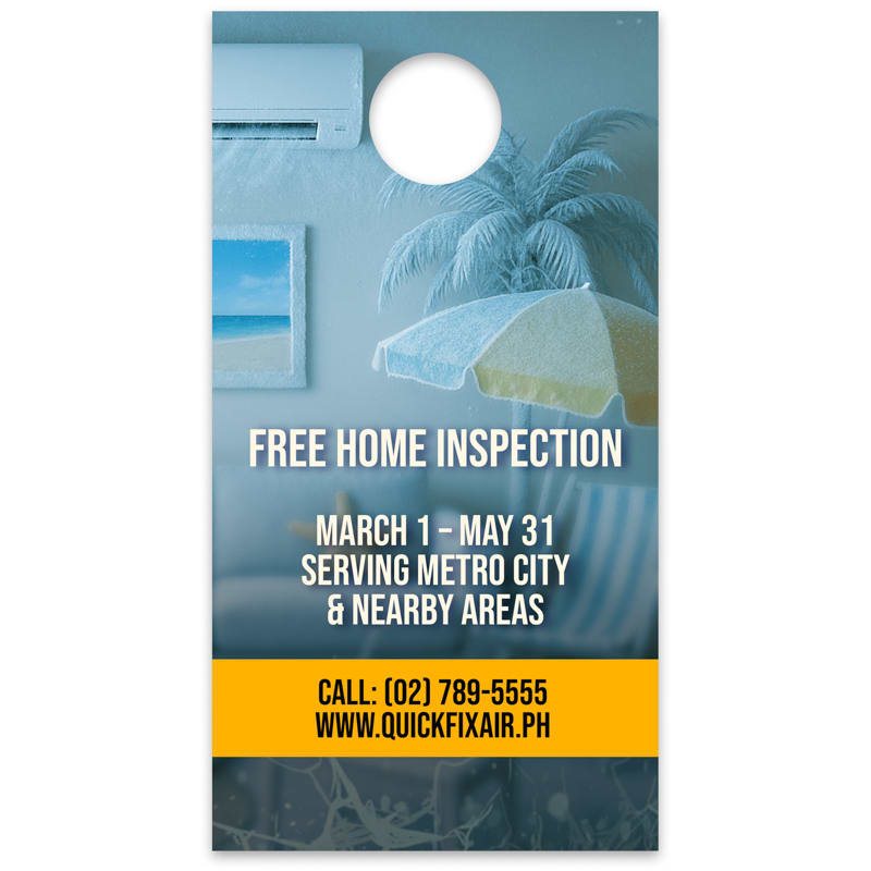 4.25 X 8 Inch Full Color Door Hanger 13