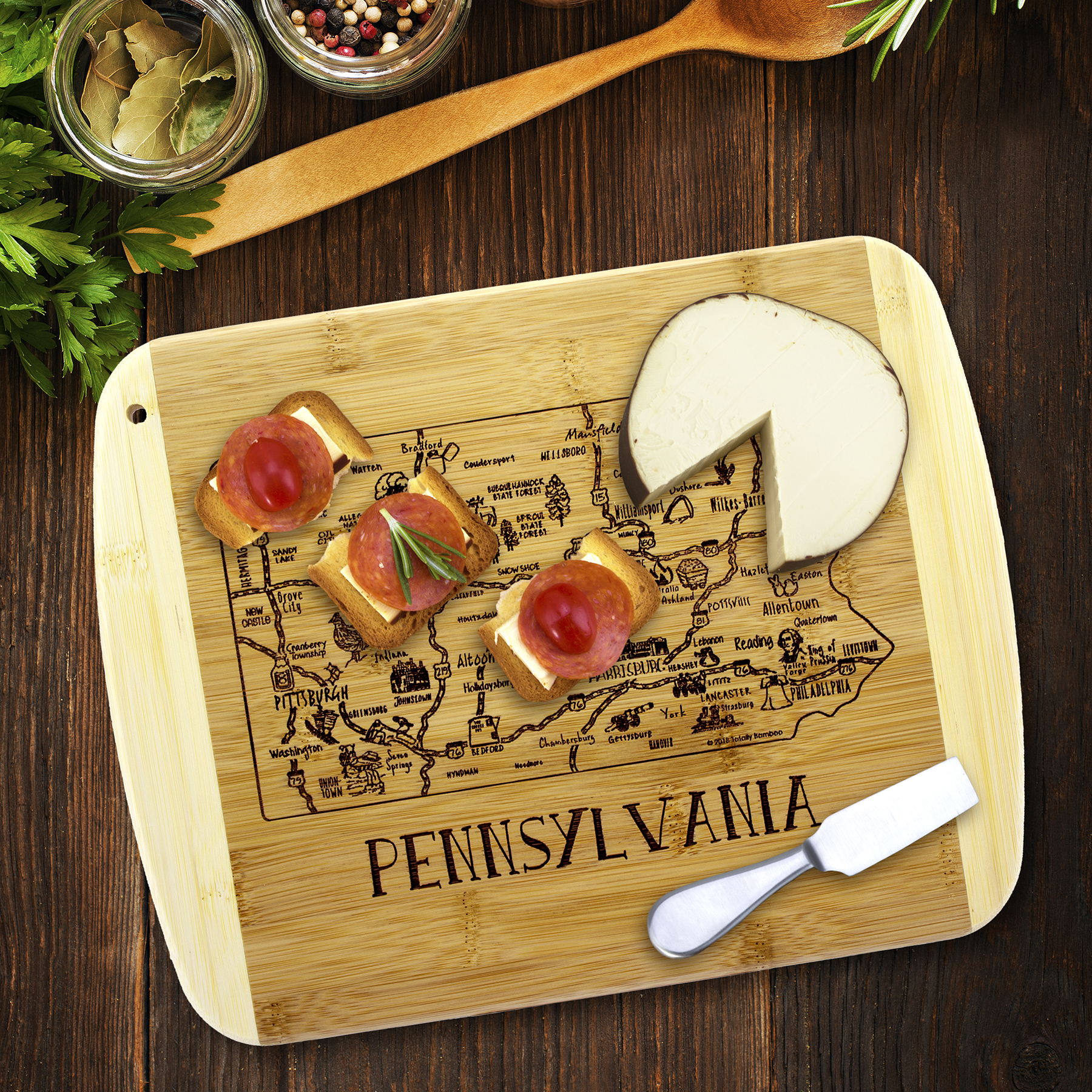 A Slice of Life Pennsylvania Serving & Cutting Board 5
