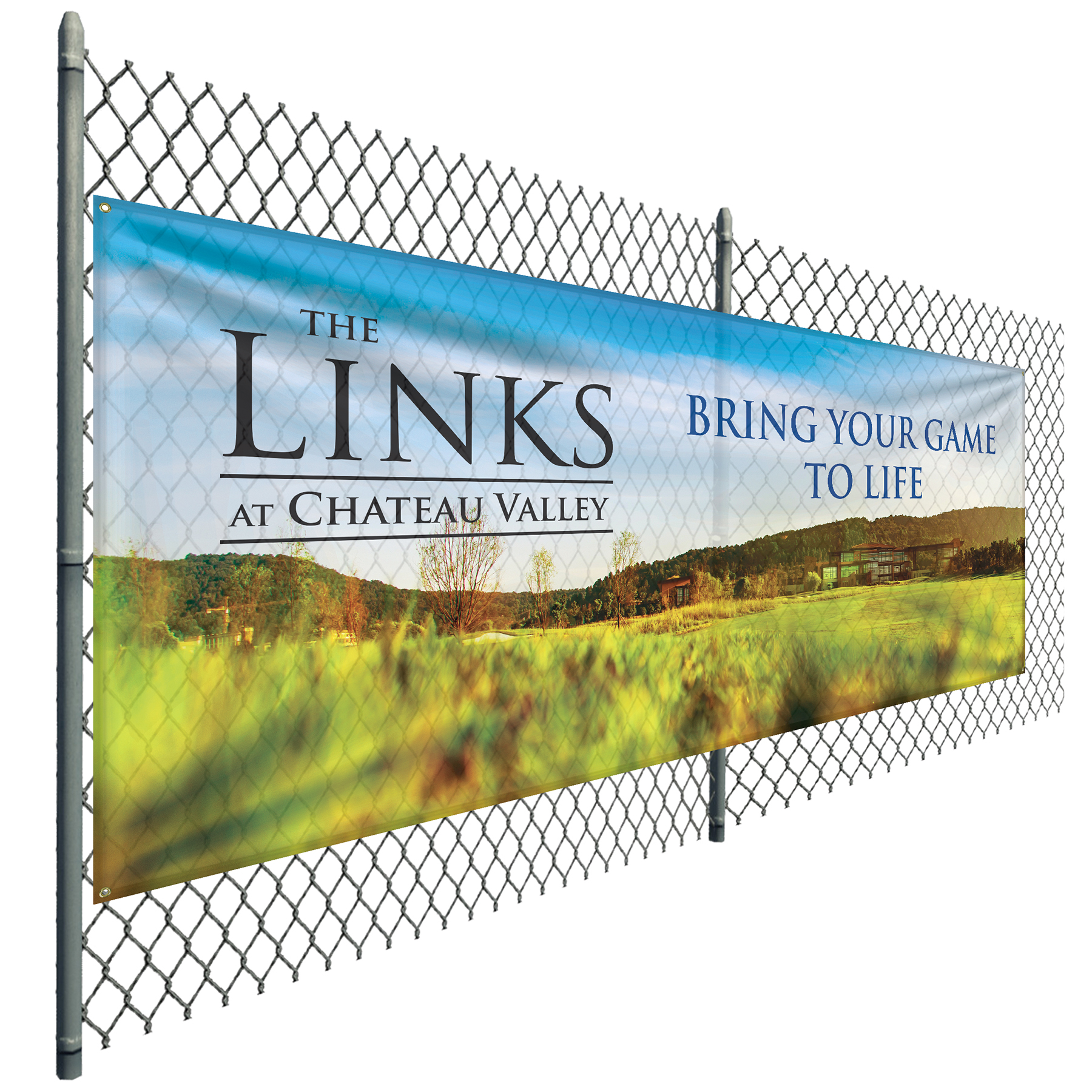 4' x 10' Custom Knitted Polyester Banner 4