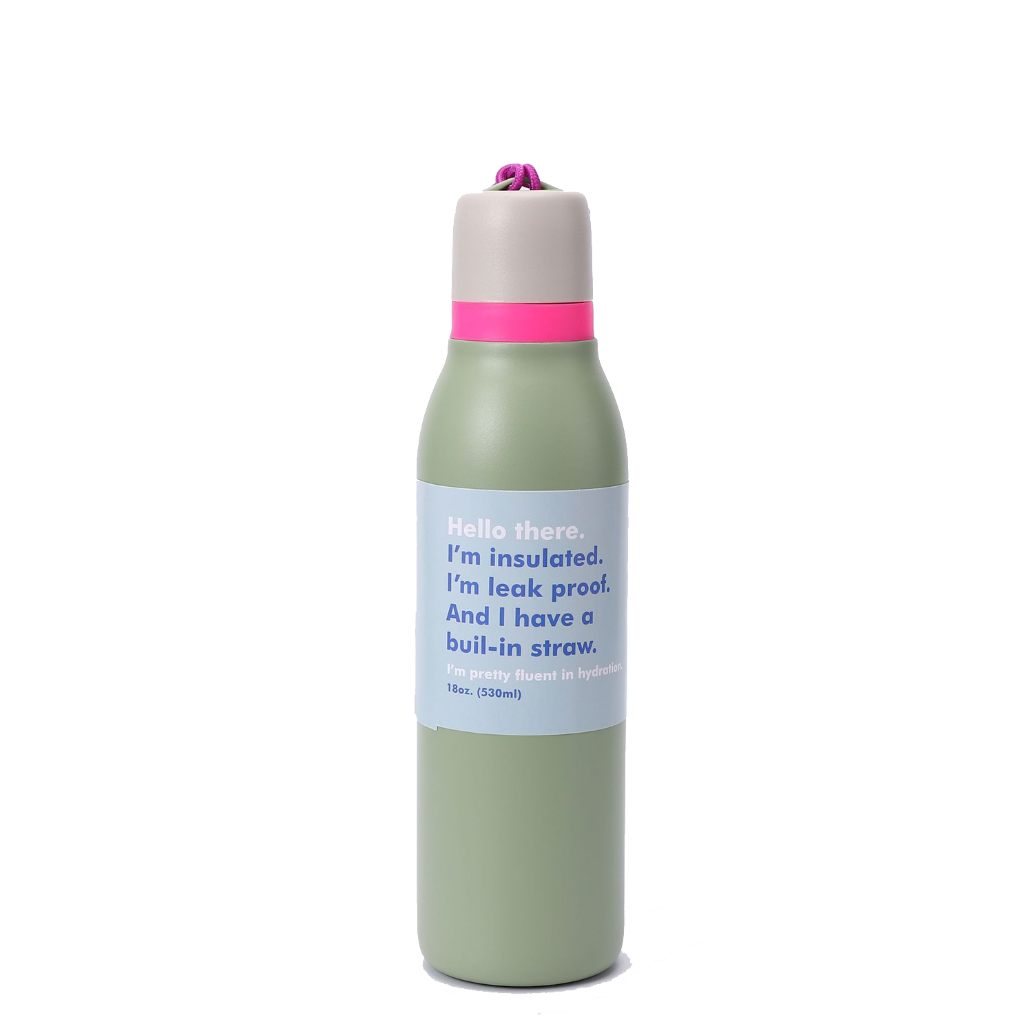 18oz Bowling Shaped Stainless Steel Insulated Sports Bottle 9