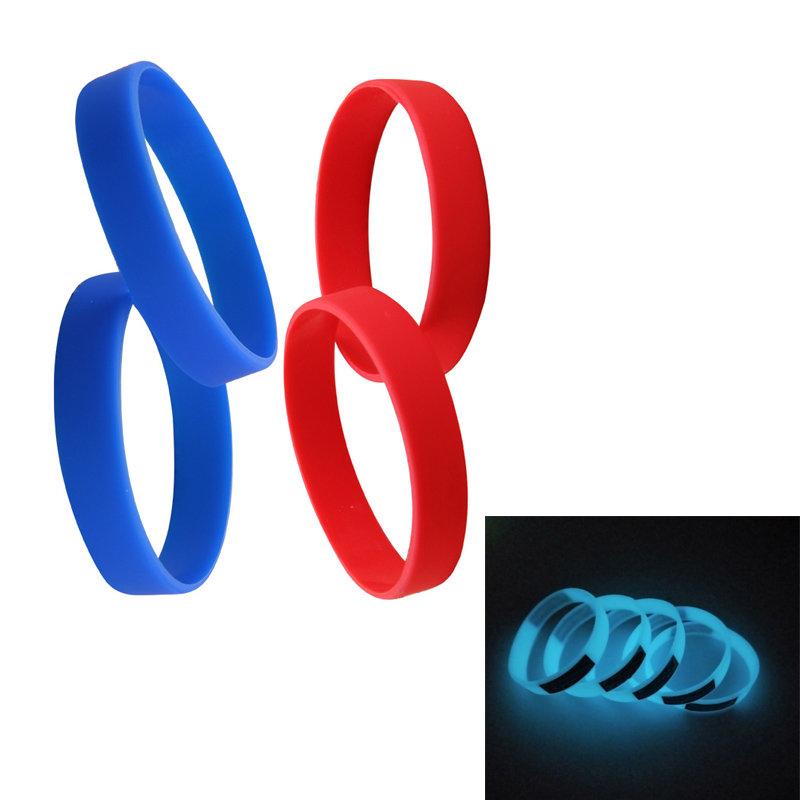 Screen Printed Luminous Silicone Wristband 2