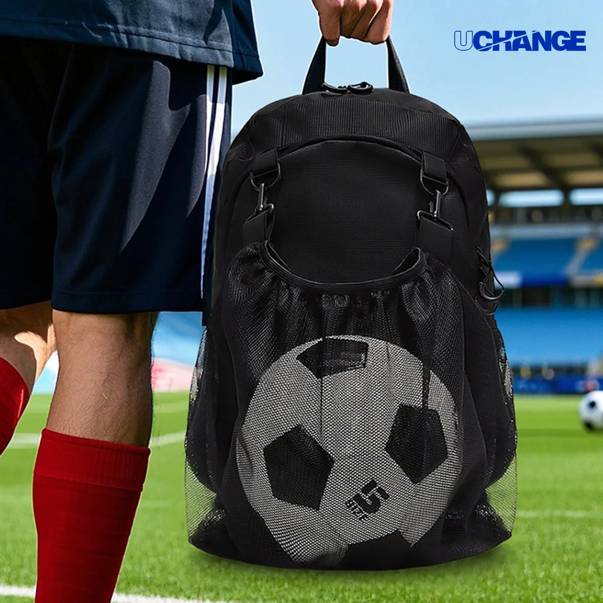 Athletic Backpack With Ball And Shoe Compartment 2