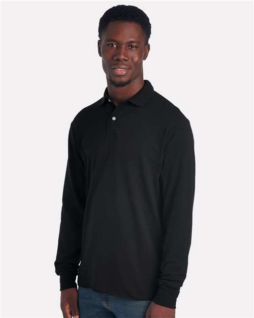 Dri-Power Long Sleeve Polo