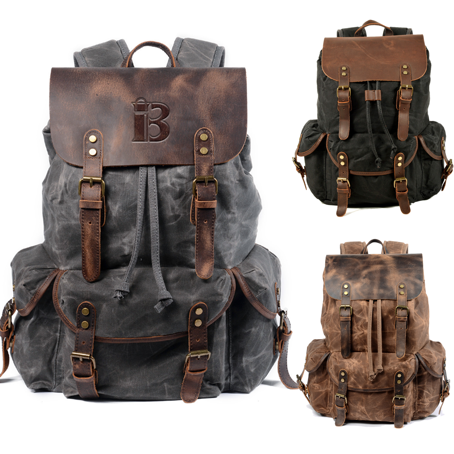 Retro drawstring backpack 3