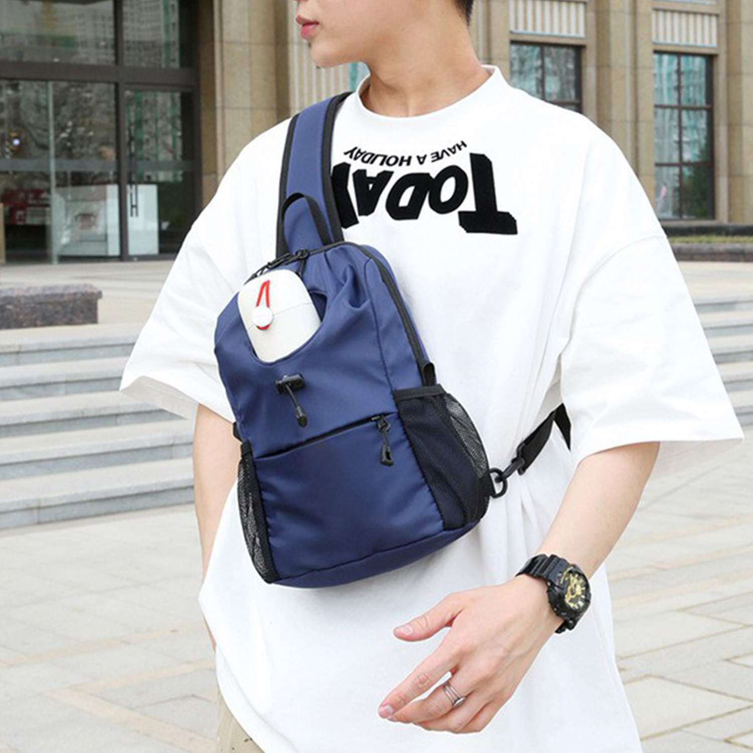 Crossbody Sling Backpack Travel Shoulder Bag 5