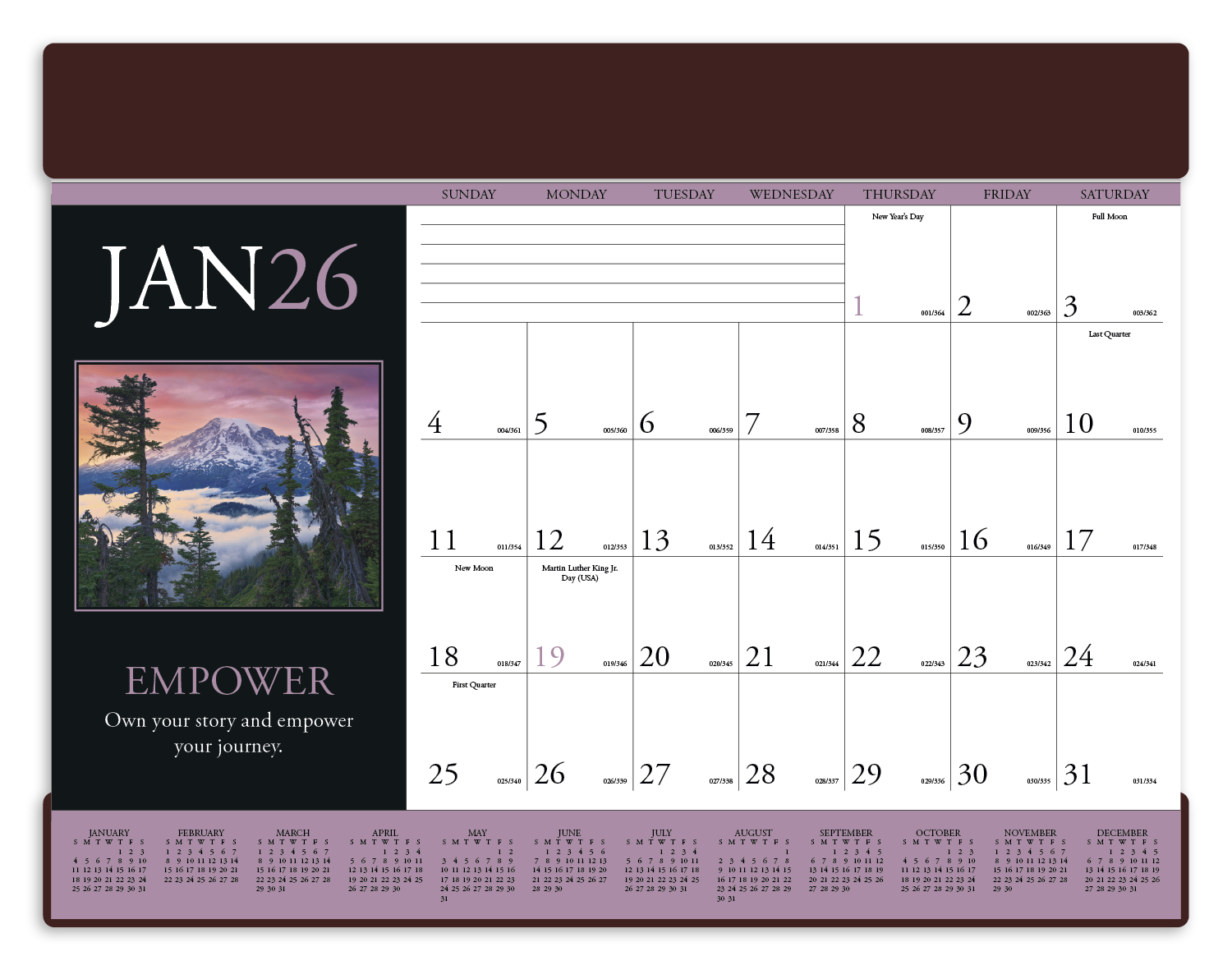 Triumph® Calendars Motivations Desk Pad 12