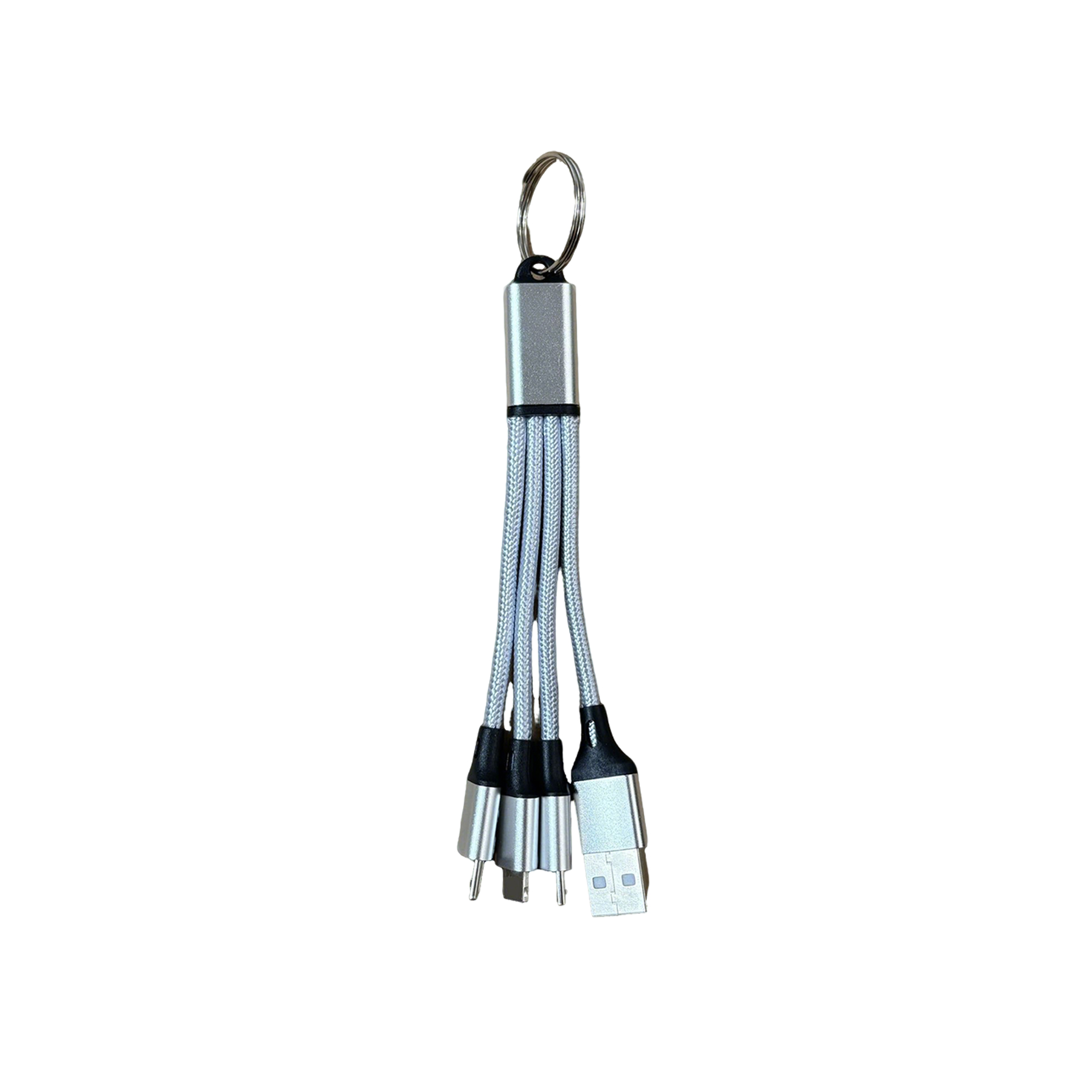Keyring Compact Charging Cable 5.2" Length Travel Connector 1