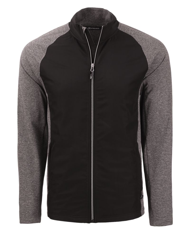 Cutter & Buck Adapt Recycled Soft Knit Stretch Mens Hybrid Full Zip Jacket 2
