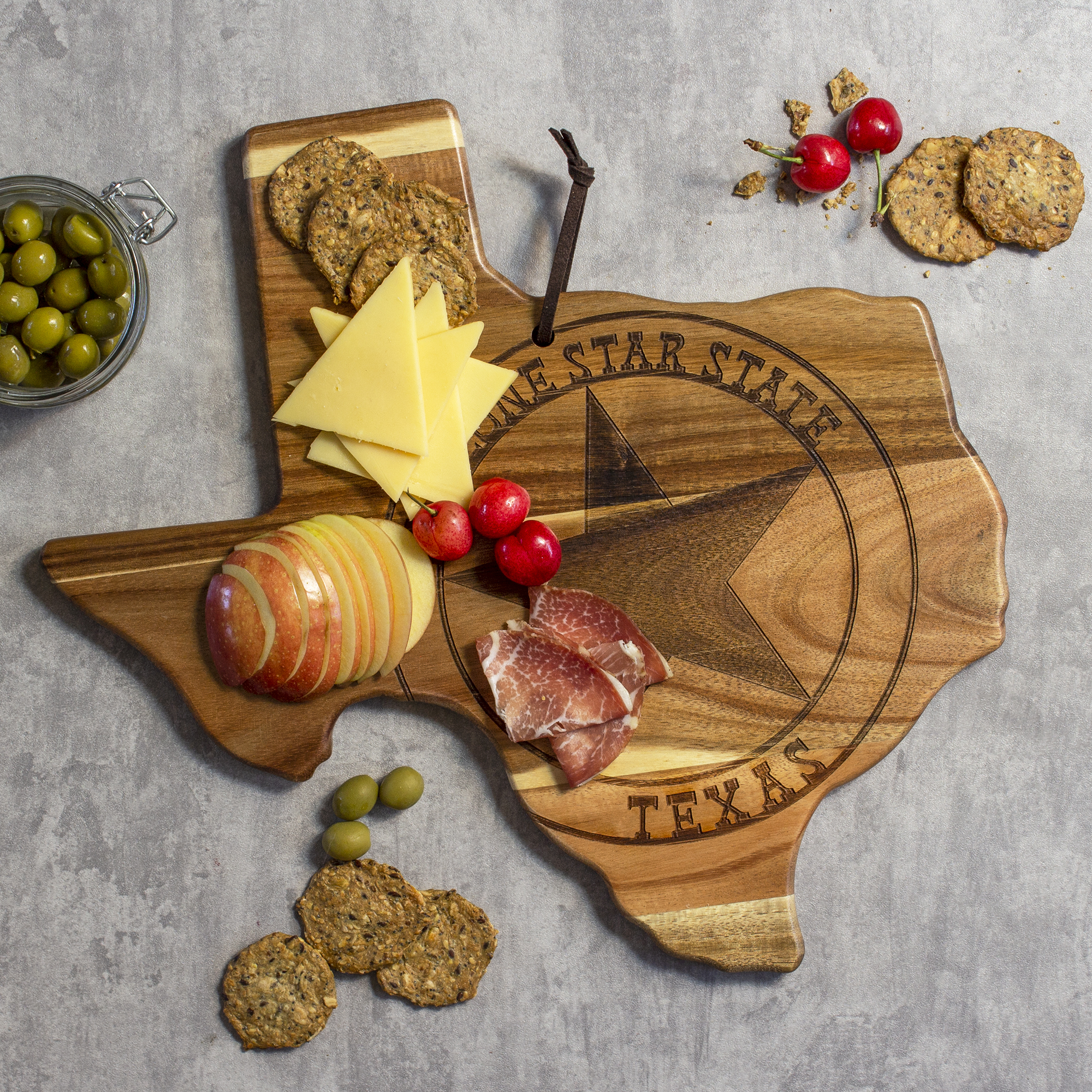 Rock & Branch® Origins Series Texas State Shaped Wood Serving and Cutting Board 2