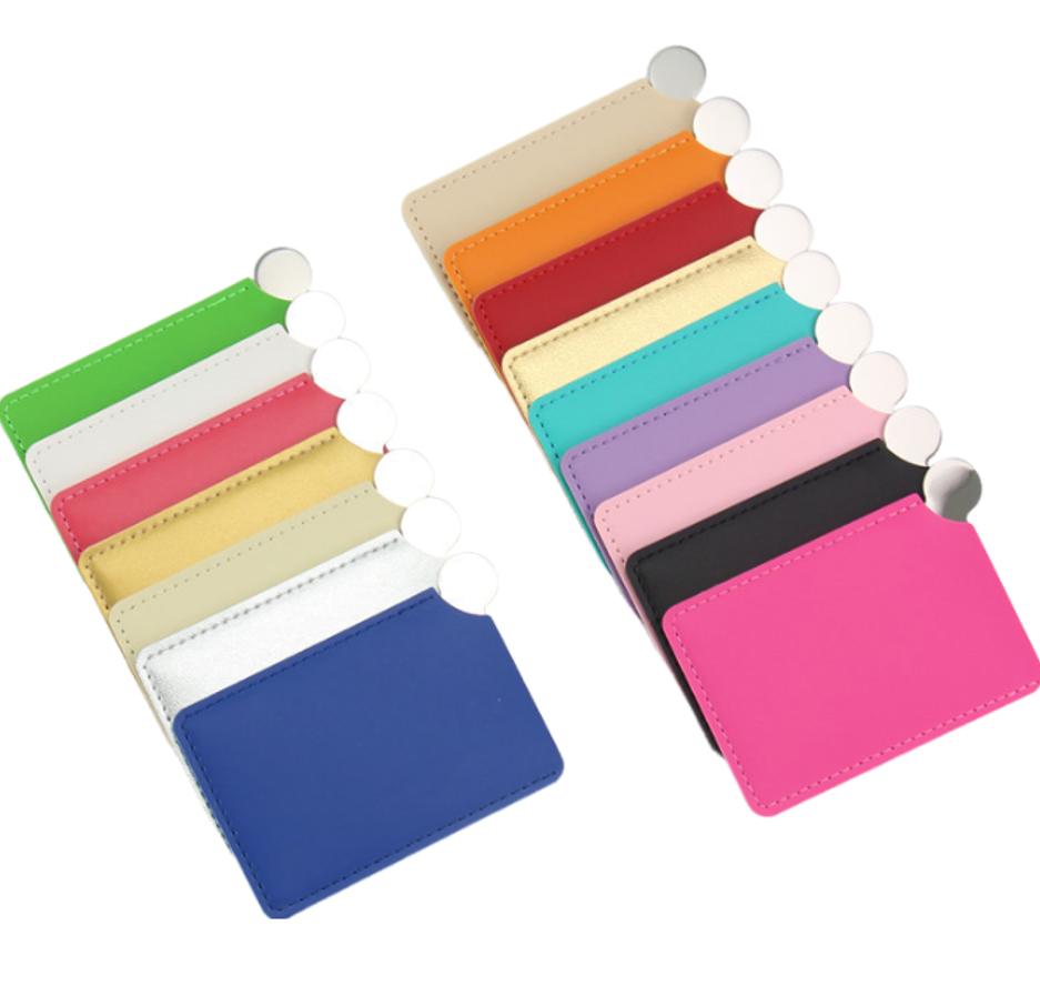 Pocket Mirror with Leather Cover 2