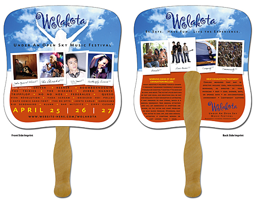 Hand Fan - 7.375x7.75 Laminated - 14 pt. 3