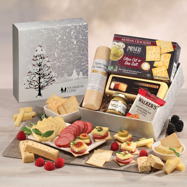 Shelf Stable Snack Lover's Gift Box with Cardinals in Tree Sleeve 2