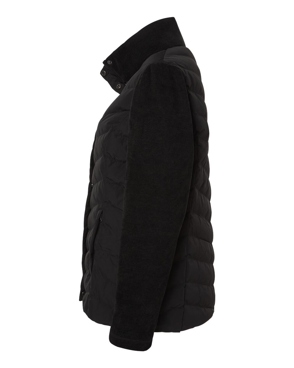 Women's Mixed Media Chevron Jacket - W26719 15