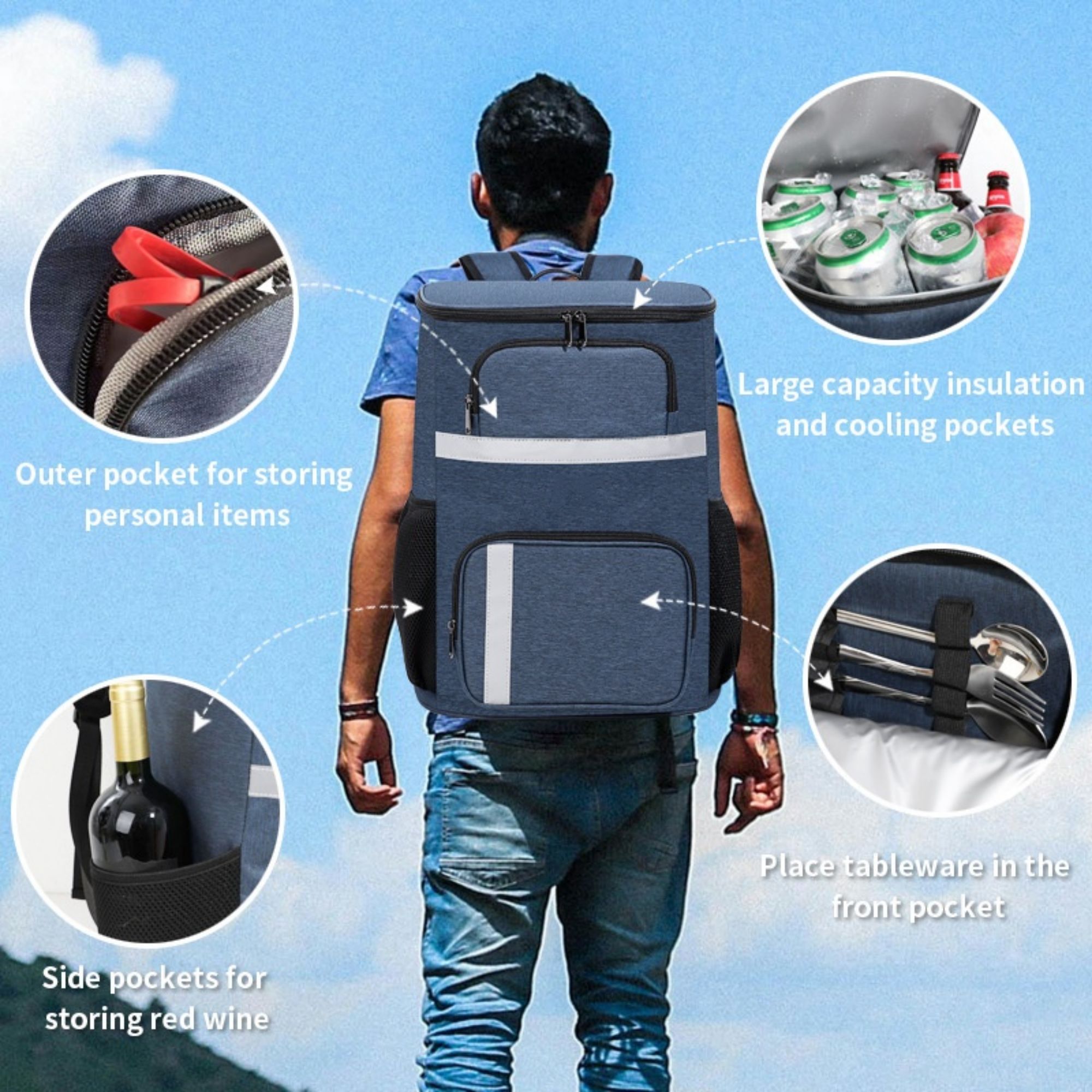 30L Large Capacity Cooler Backpack 2