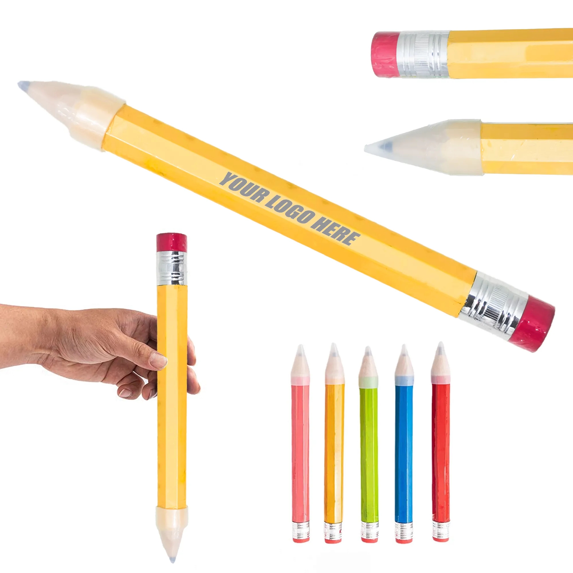 Giant Pencil Wooden Novelty Funny Office Christmas Gift