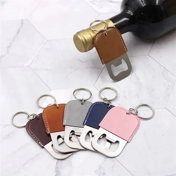 Leather Keychain Bottle Opener - Multi-functional Accessory 9