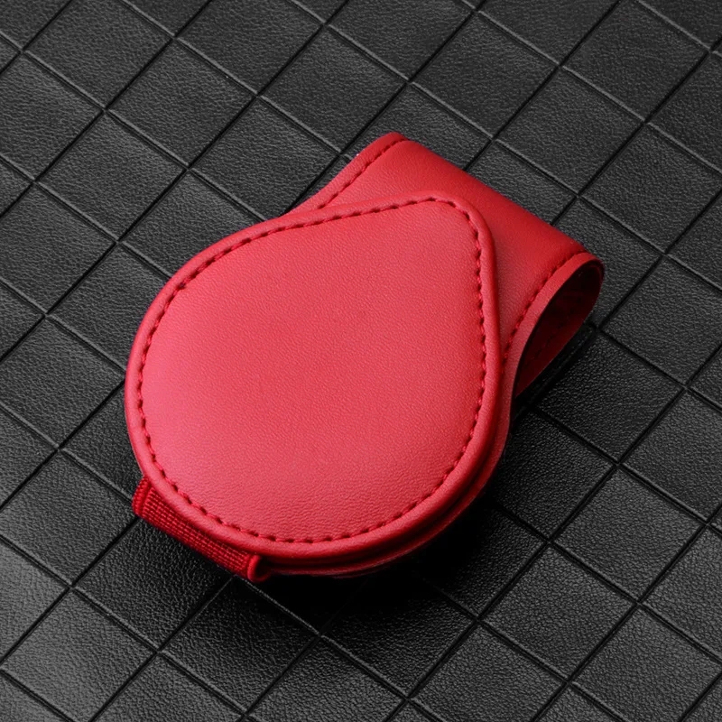 PU Leather Car Sunglasses Holder Clip 14