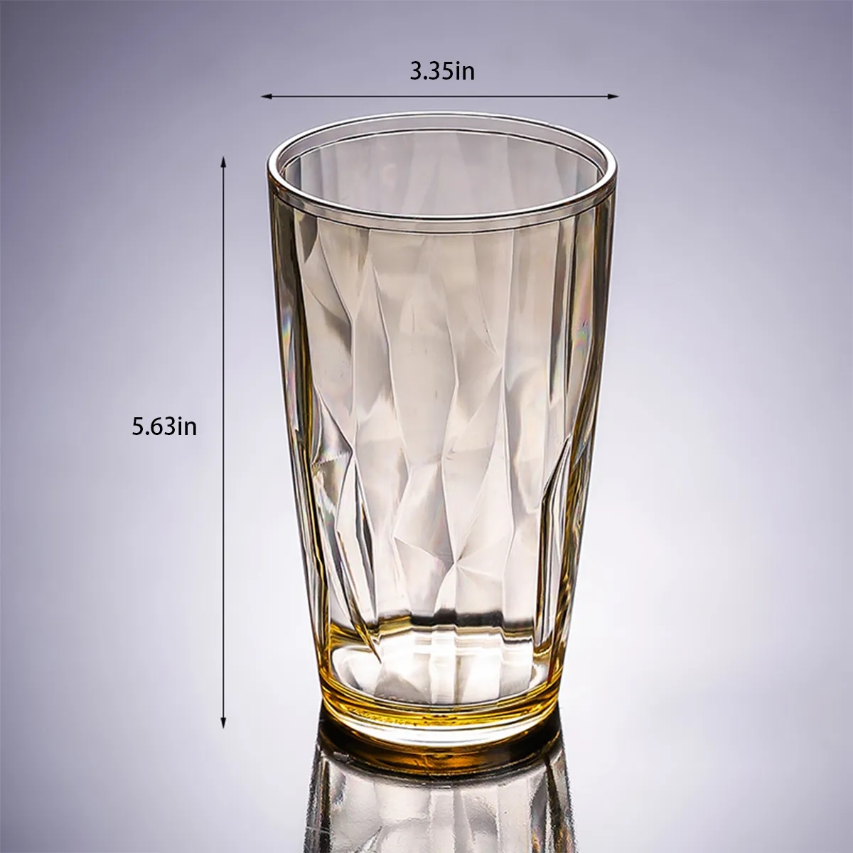 Acrylic Plastic Dishwasher Safe Reusable Drinking Glass 2