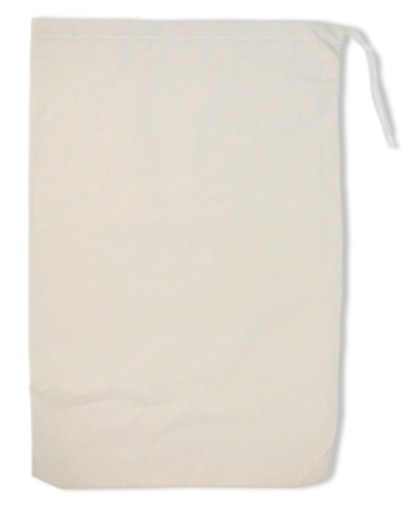 Heavy Weight Natural Cotton Drawstring Bag 12x18" 3