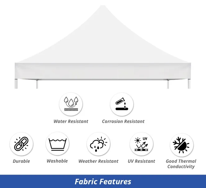 10' x 10' White Canopy Tent Package 2