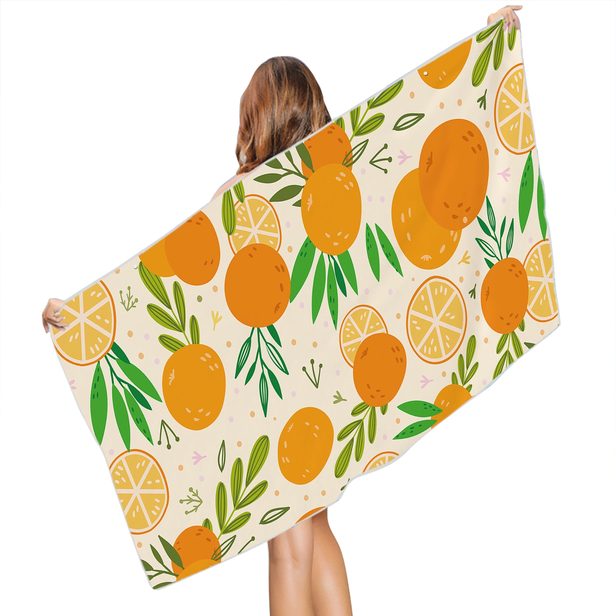 MOQ 50pcs Cute Tropical Fruit  Microfiber Beach Towel 11
