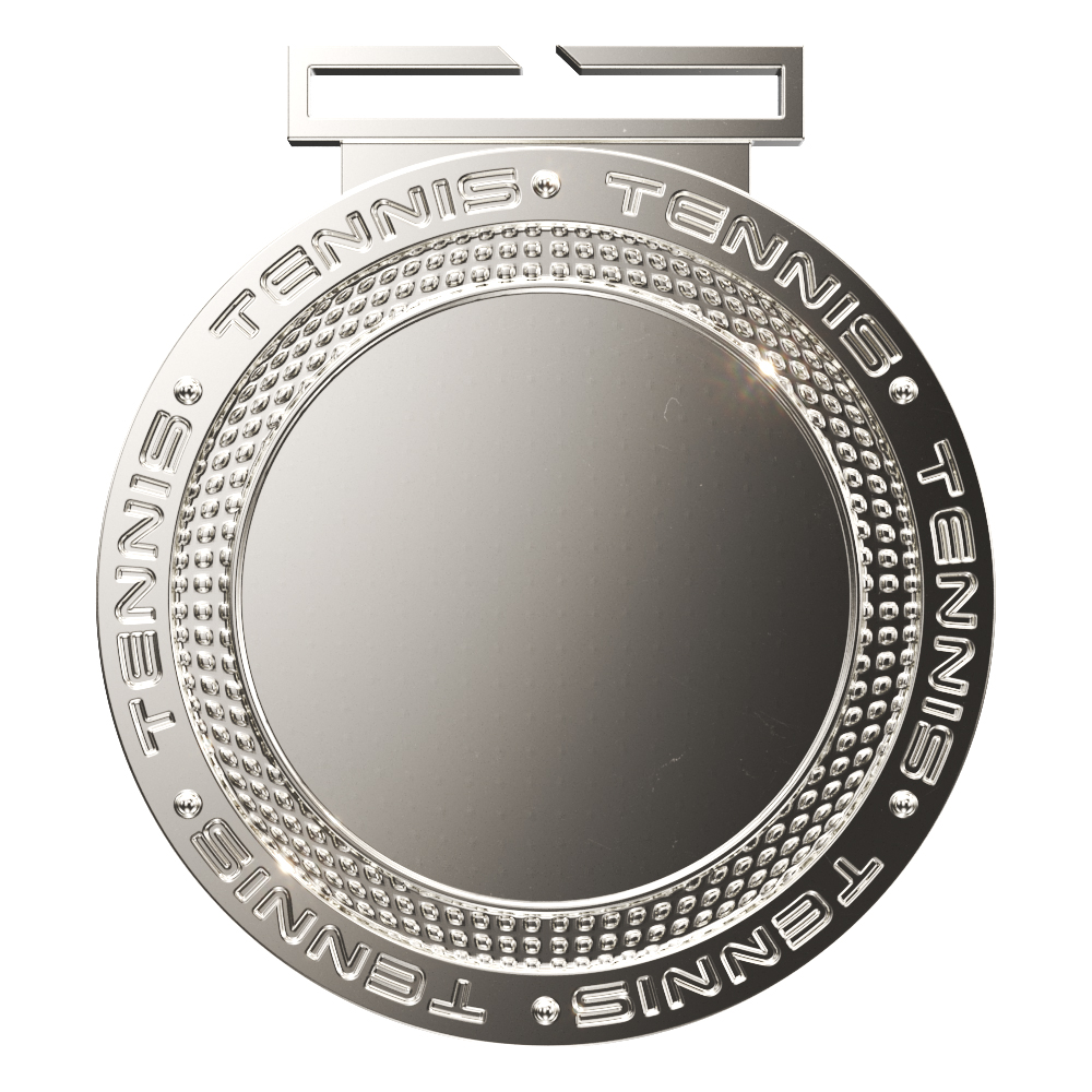 Tennis Dual Plated Medallion (3") 4