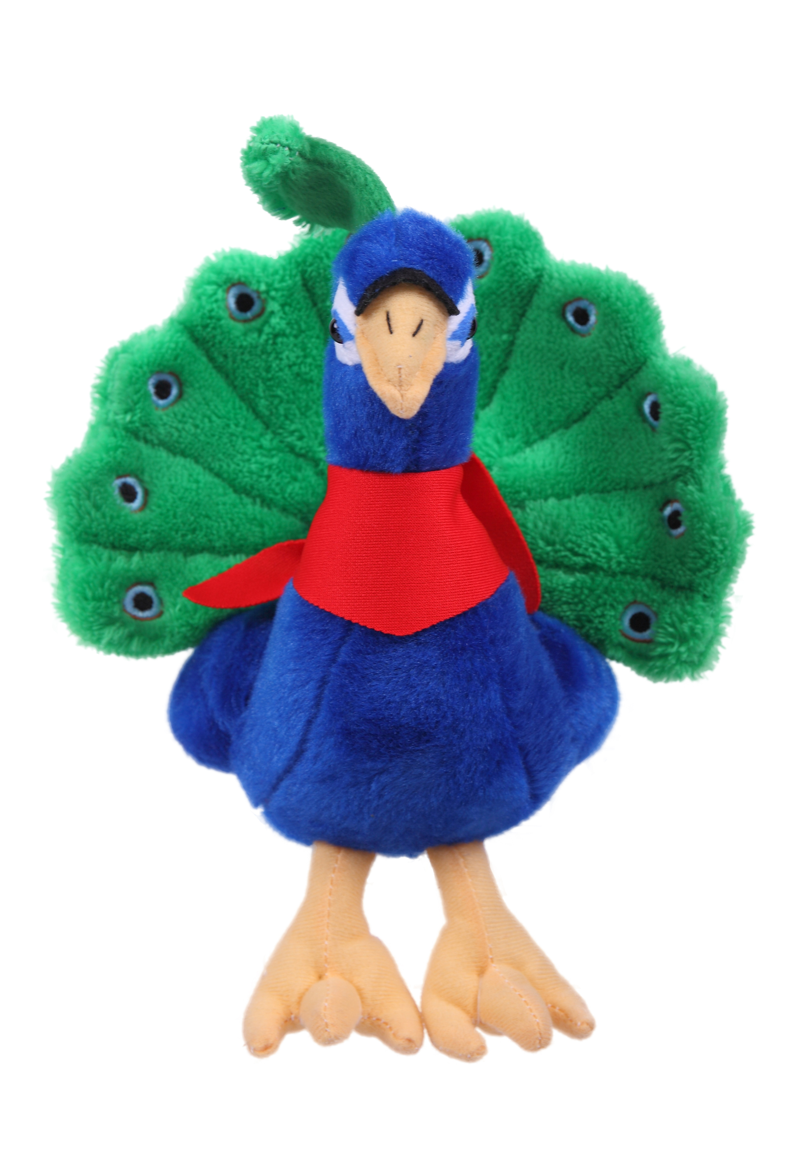 Soft Plush Sitting Peacock with Bandana 2