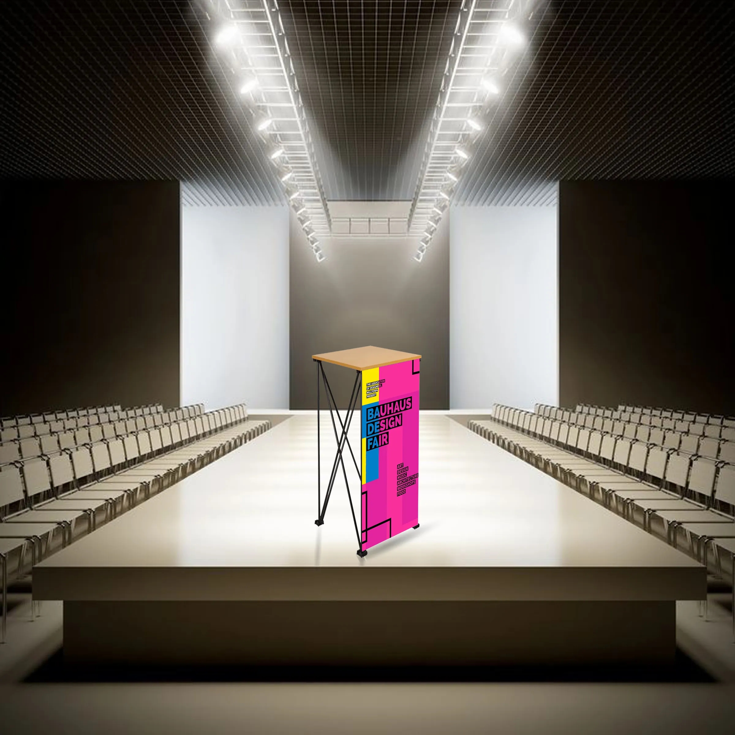 Straight Portable Podium - Hardware 6