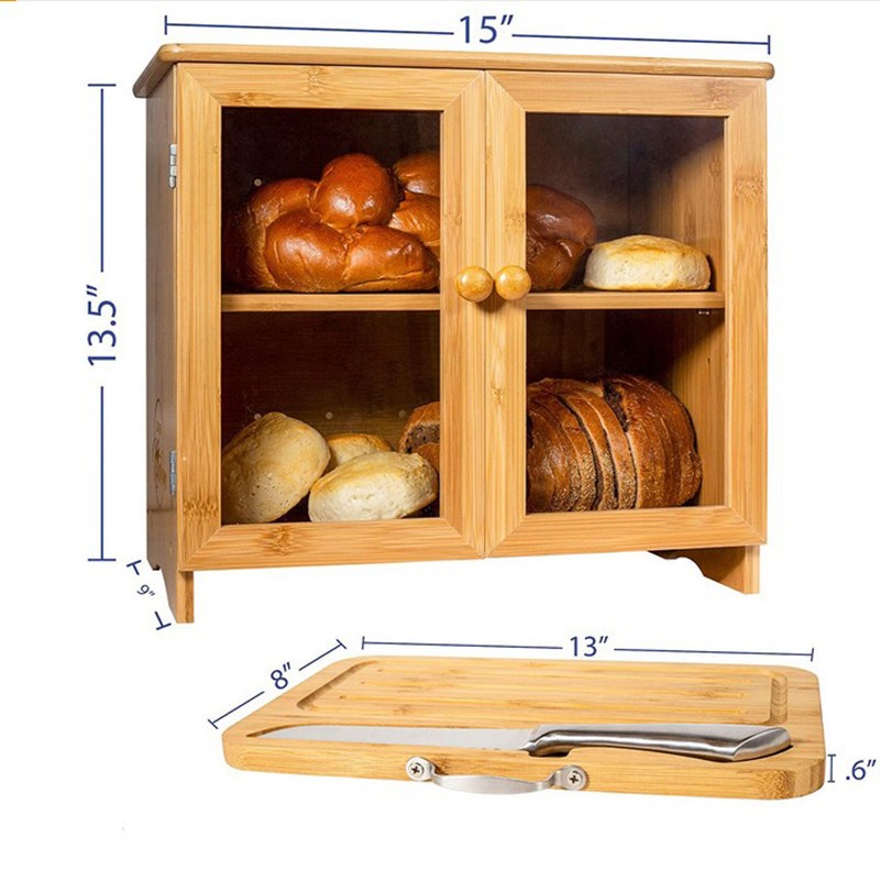 Large Bread Box For Kitchen Countertop 4