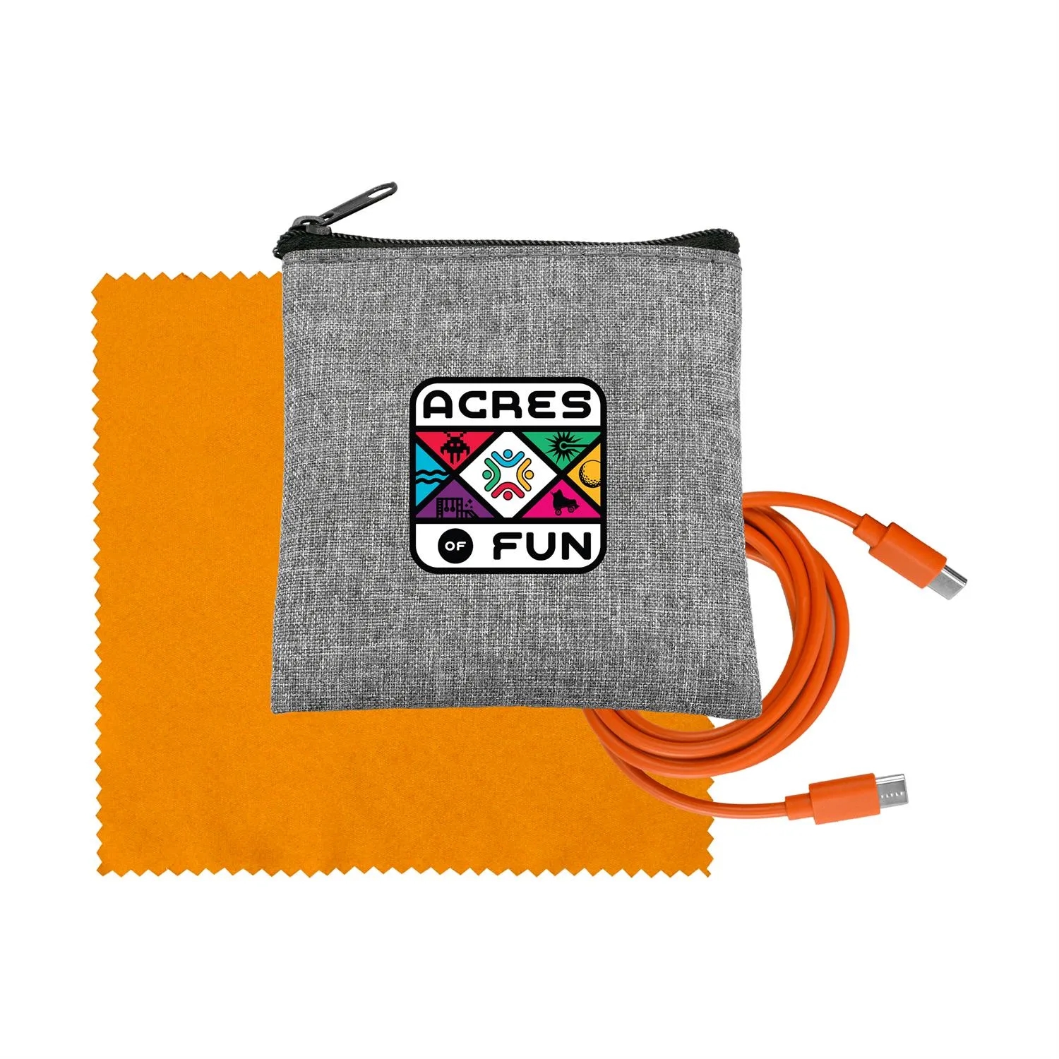 Recycled A+C to C Cable & Cloth Set 7