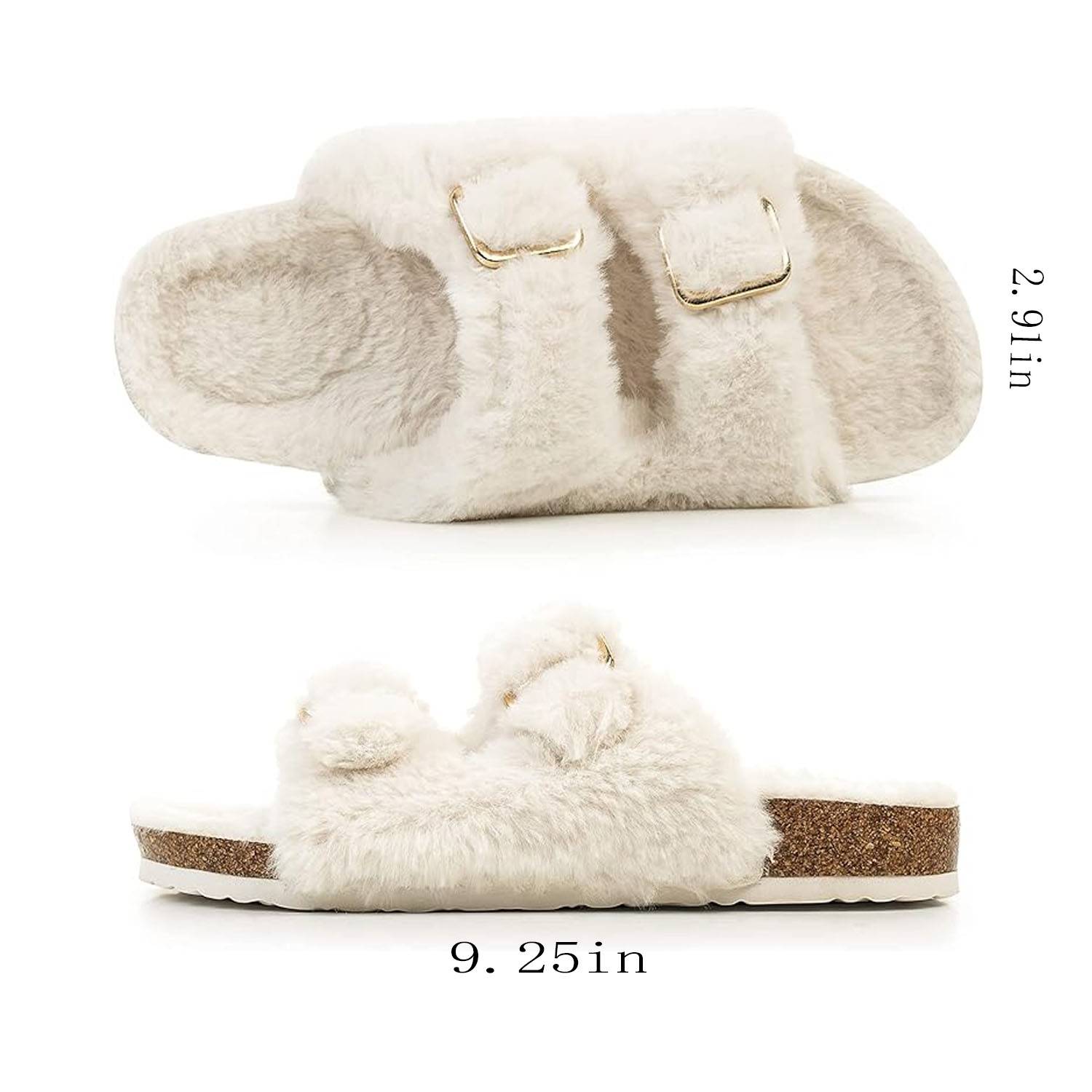 Womens Open Toe Slippers 6