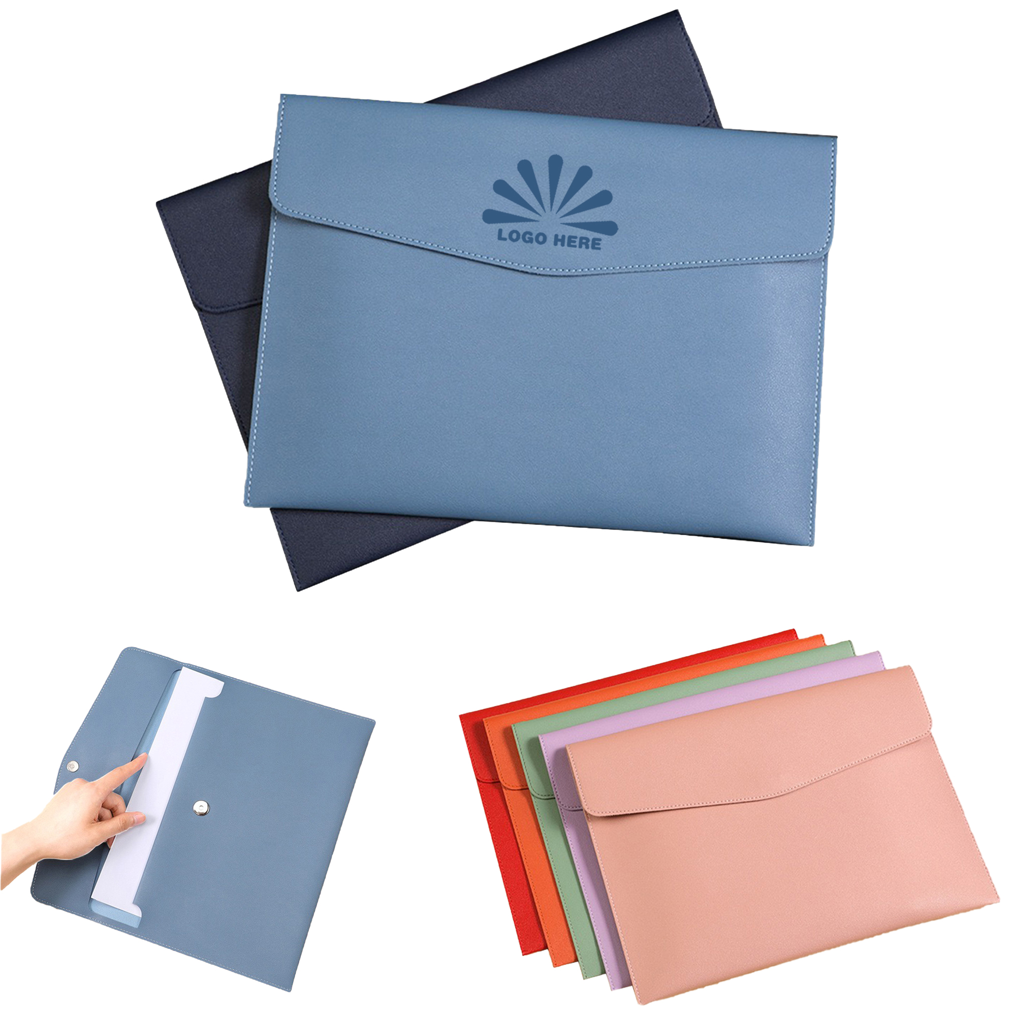 Professional PU Leather A4 Document Folder 4