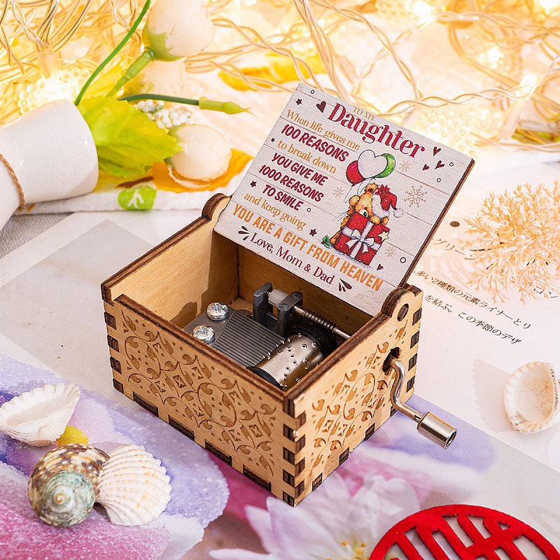 Christmas Gift Wooden Music Box 2