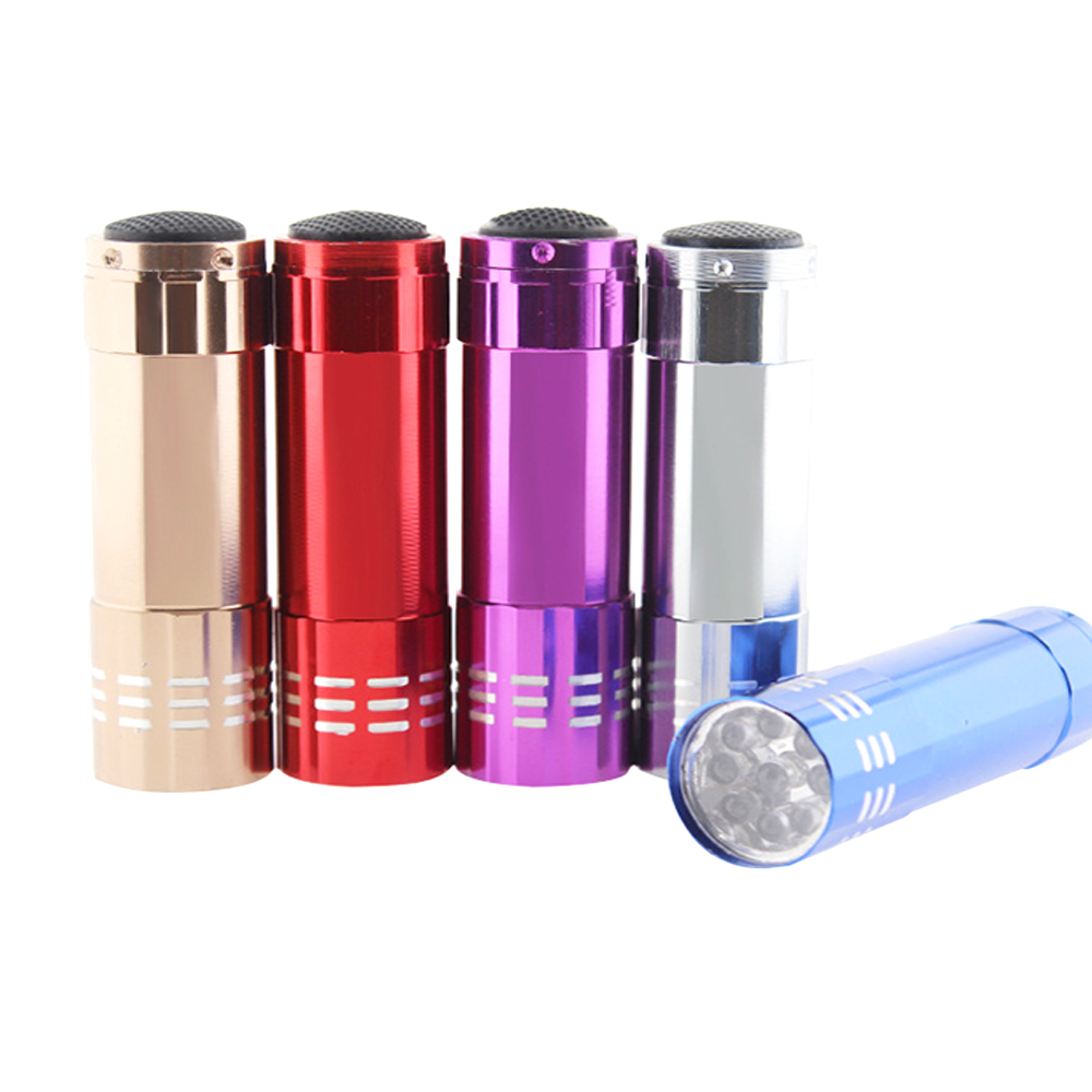 Mini nine-light LED flashlight electric torch 6