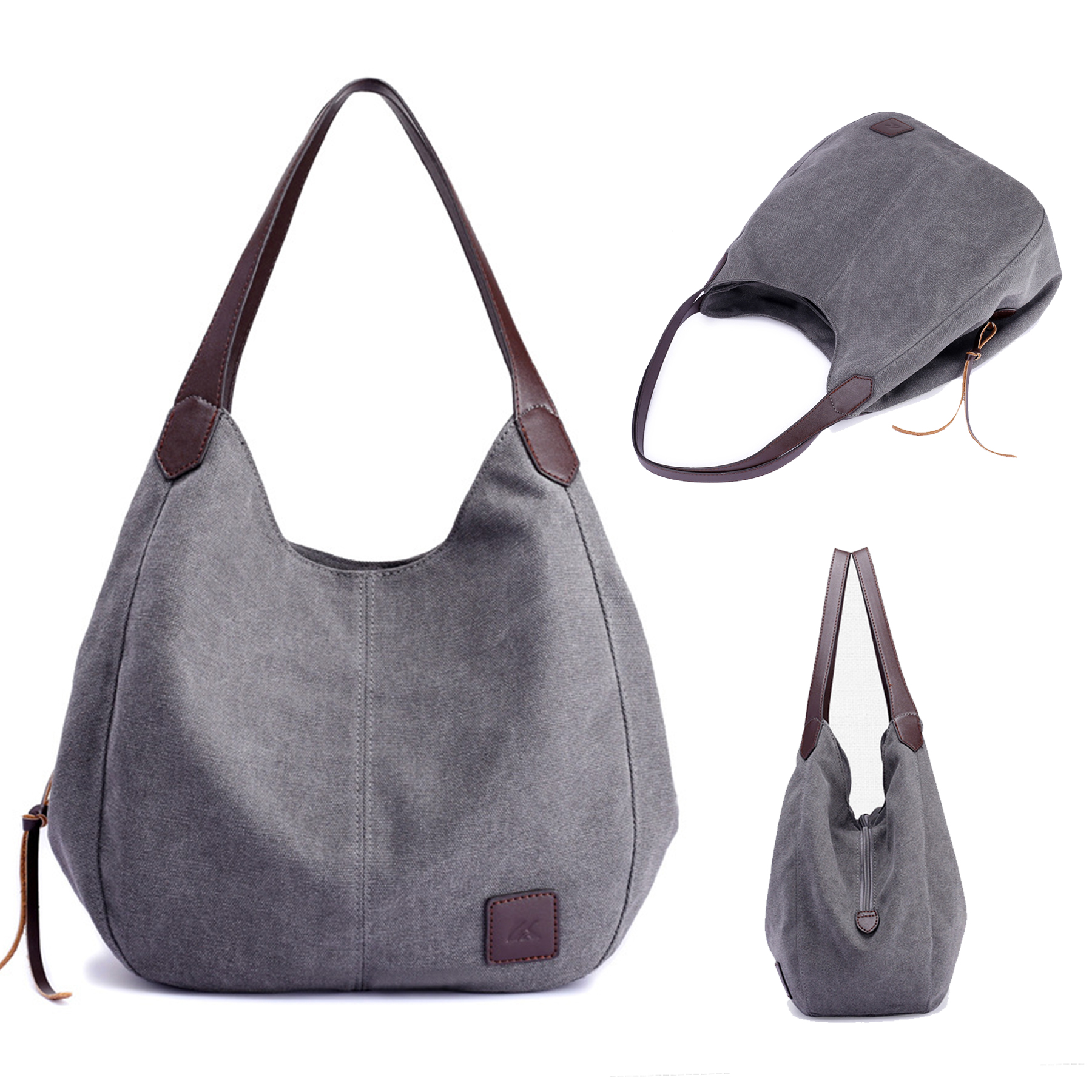 Canvas Multi-Pocket Tote Bag 7