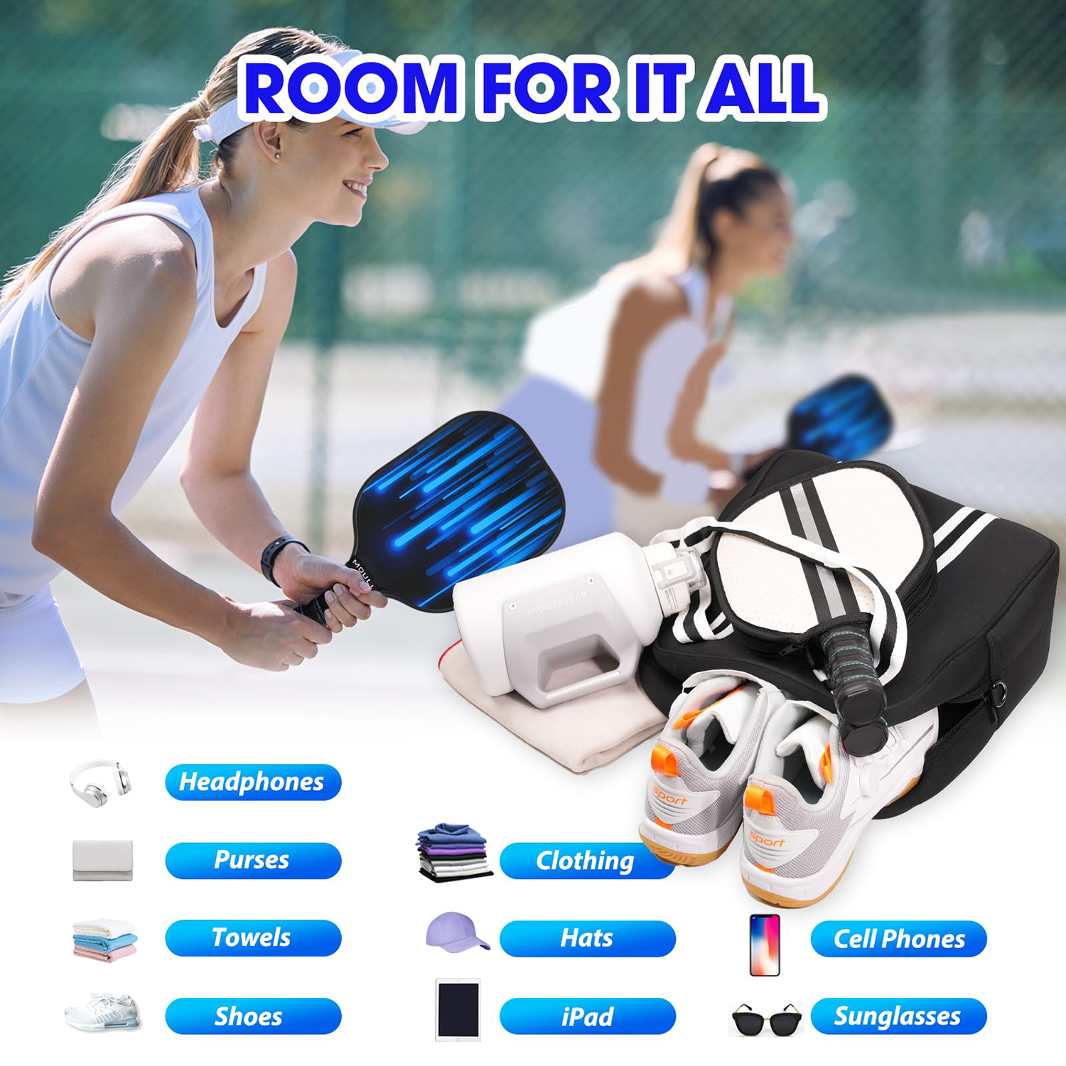 Crossbody Sling Pickleball Bag 3