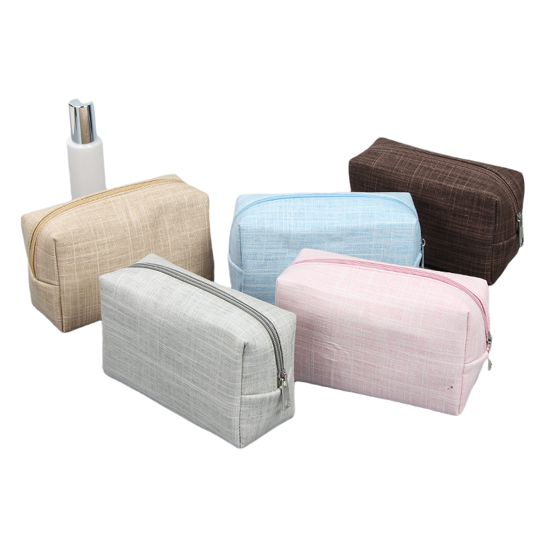 Custom Canvas Travel Makeup Pouch & Cosmetic Toiletry Bag 9