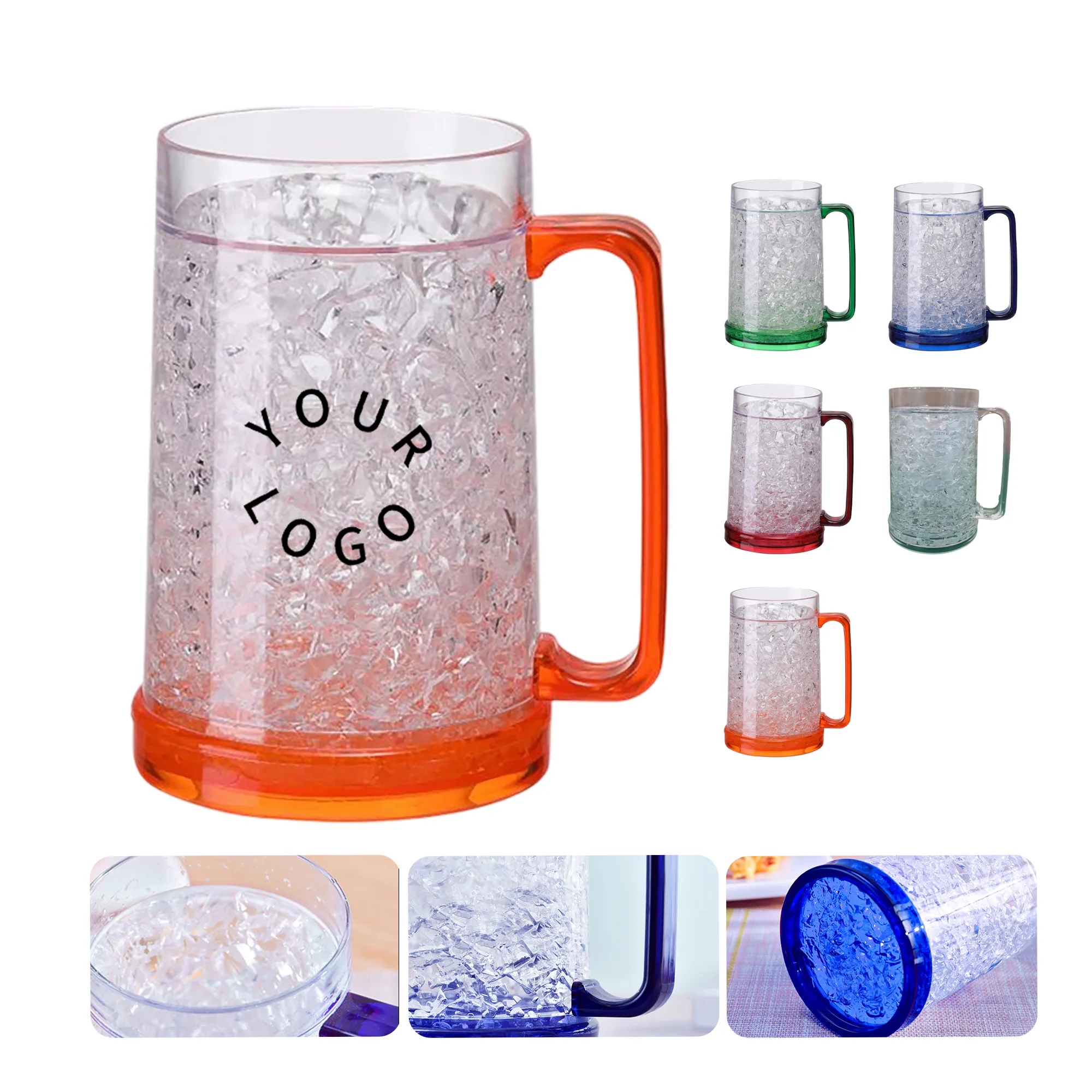 MOQ 50 15oz Double-Layer Gel Cooling Cup 6