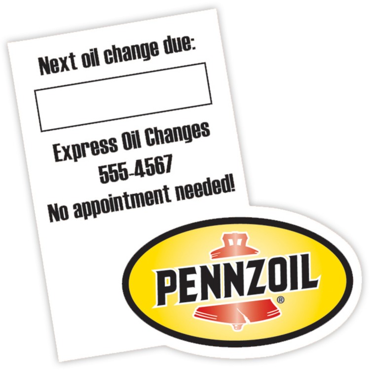 Vinyl Label Full Color (3"x3") Eye Chart W/Oval