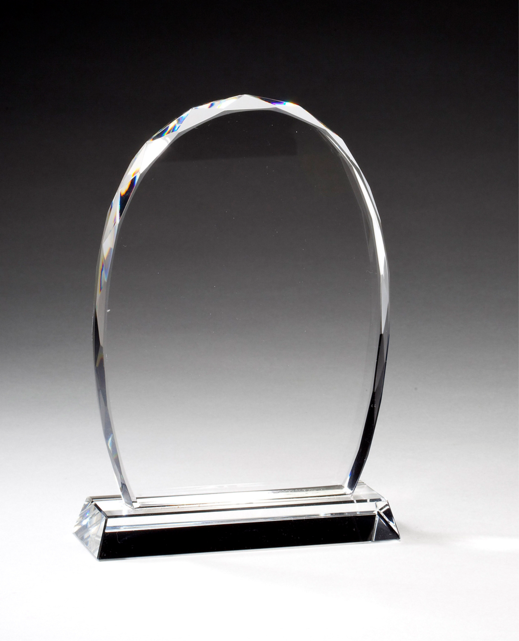 Oval Facet Crystal On Pedestal Base (7" , 8" or 9") 6