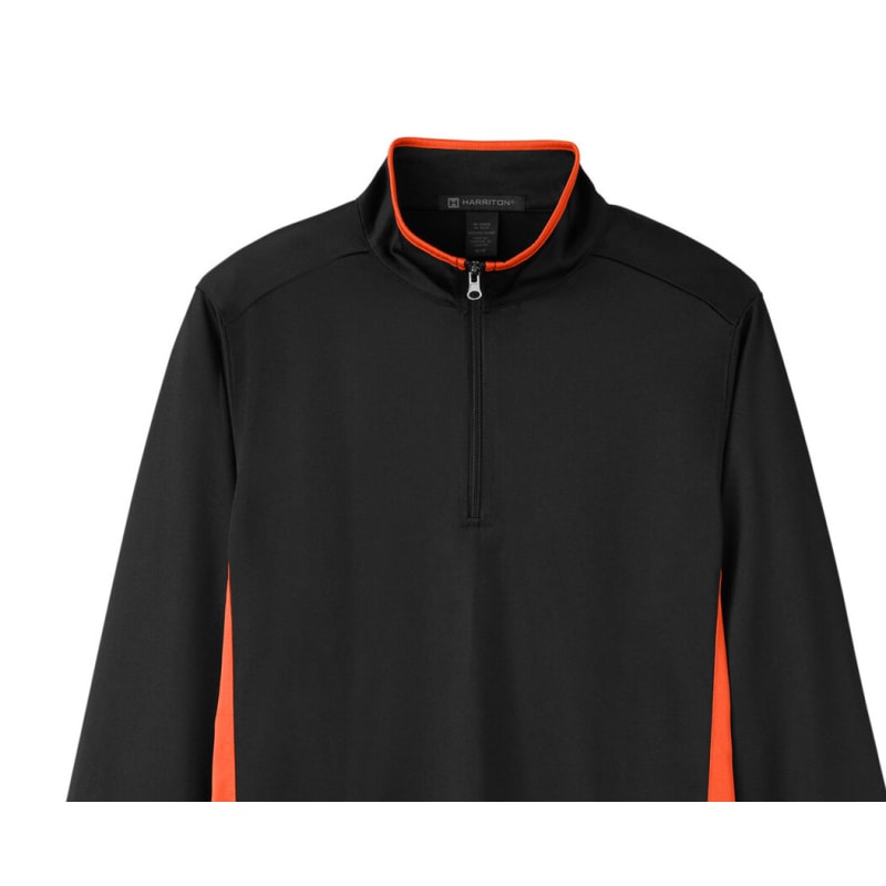 Harriton Men's Flash Snag Protection Plus IL Colorblock Quarter-Zip 35