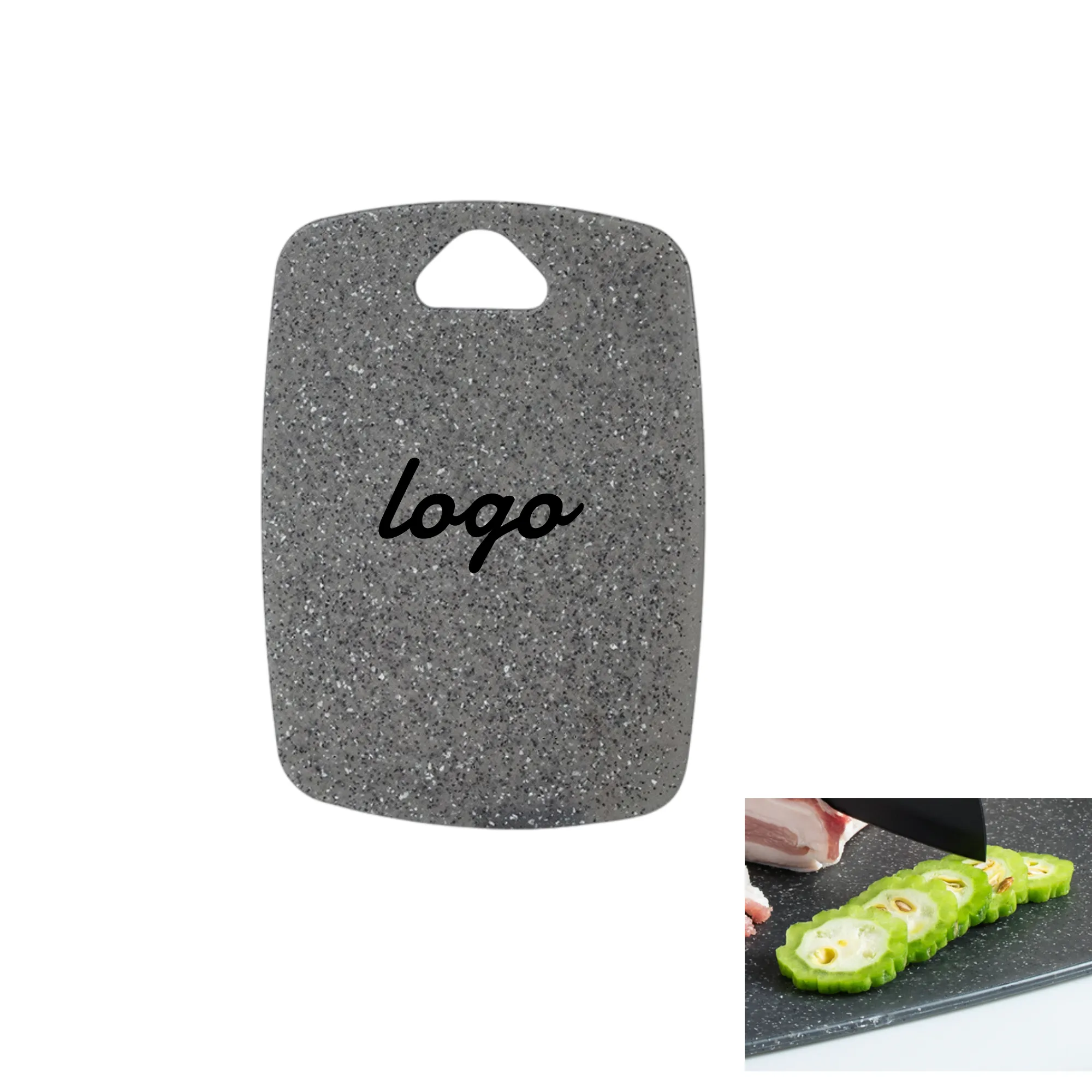 Dual - use Custom - Logo Gray Cutting Board