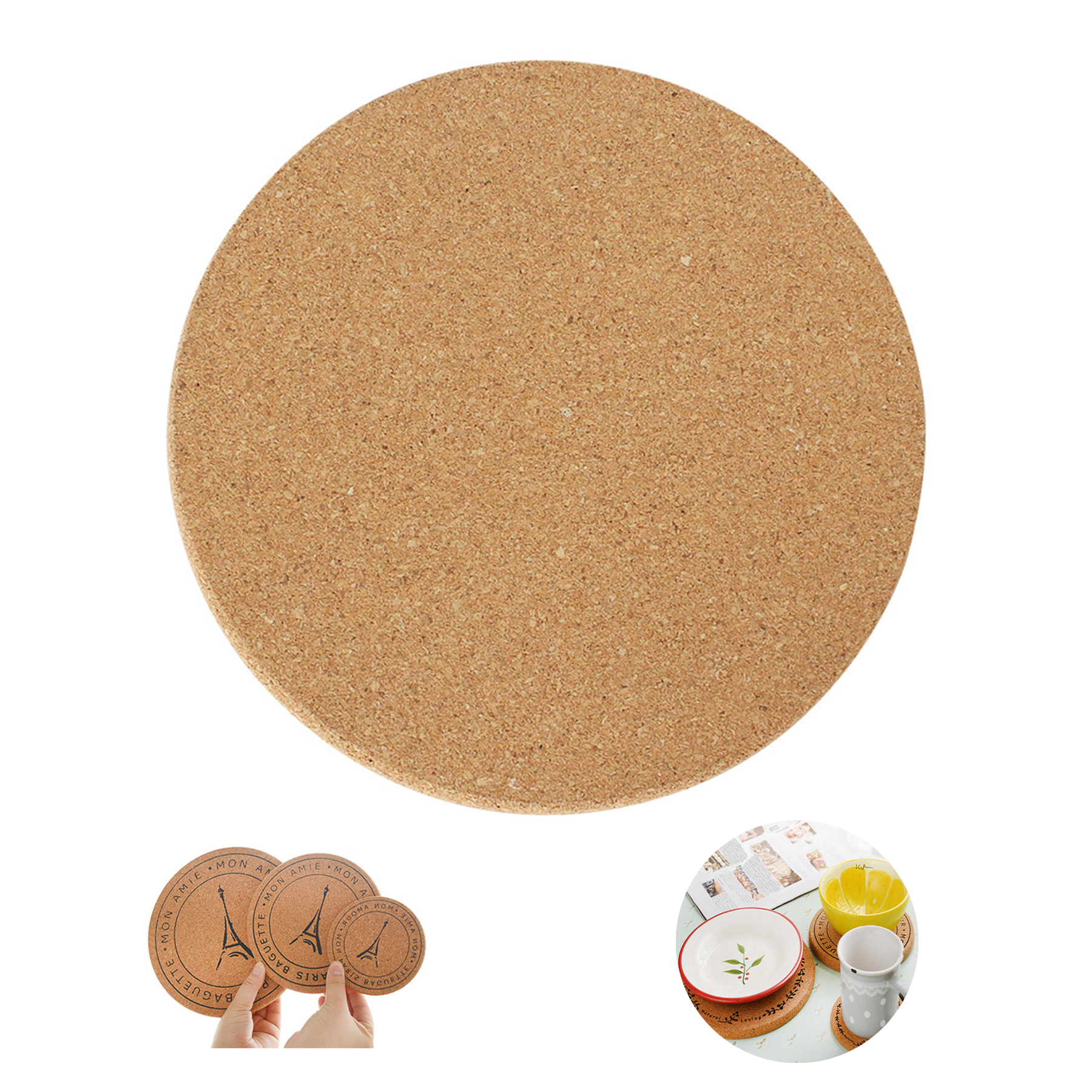 Extra Thick Cork Coasters For Drinks 3
