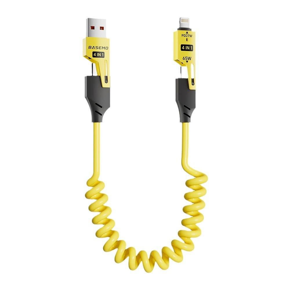 Retractable 4 in 1 USB Fast Charging Cable 65W 3