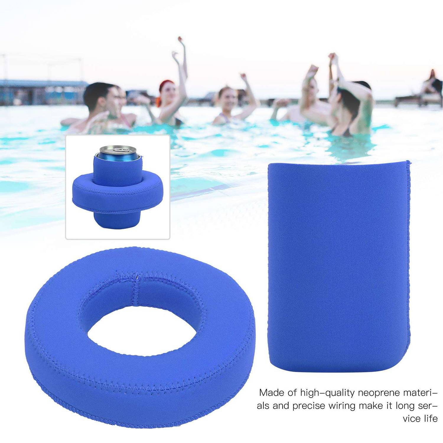 Neoprene Floating Drink Holder w/ Can Sleeves 7